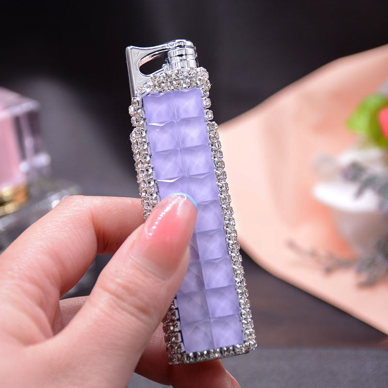 Le Briquet "Pink Diamond" – Flamme Turquoise Édition