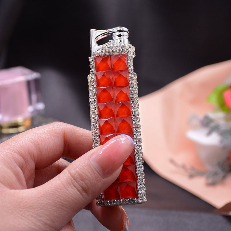 Le Briquet "Pink Diamond" – Flamme Turquoise Édition